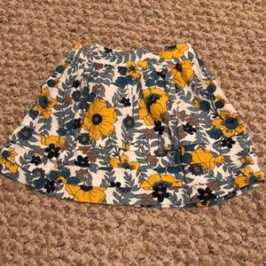 Janie & Jack Corduroy Floral Skirt 6-12 months